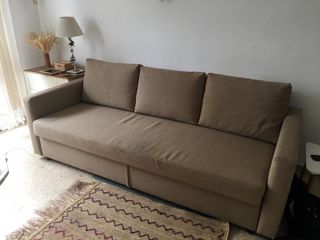 Divano letto a 3 posti IKEA beige