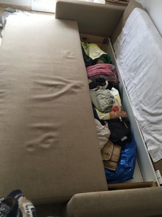 Divano letto a 3 posti IKEA beige