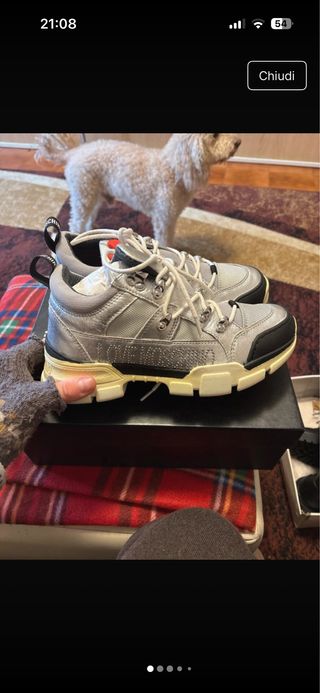 Scarpe Moschino Uomo Nero Argento