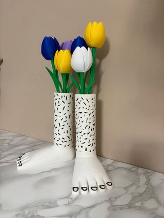 Vaso decorativo piedi tulipani