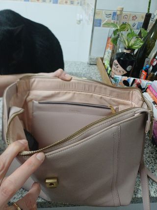 Bolso Calvin Klein Mediano Bandolera Rosa