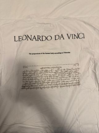 Camiseta Leonardo Da Vinci Hombre Talla xl