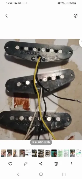 Set Pastillas Fender Stratocaster 1980