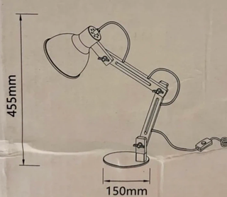 Lámpara Escritorio Madera y Metal Regulable