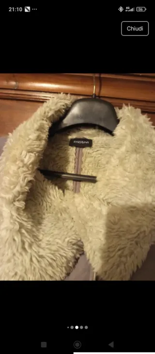 Giacca Motivi Grigia con Pelliccia Taglia M