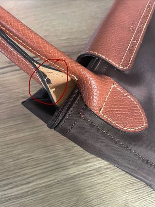 Bolso de nylon marrón