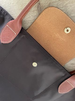 Bolso de nylon marrón