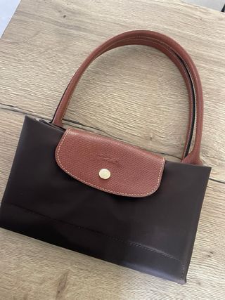 Bolso de nylon marrón