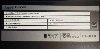 Portátil Acer Negro