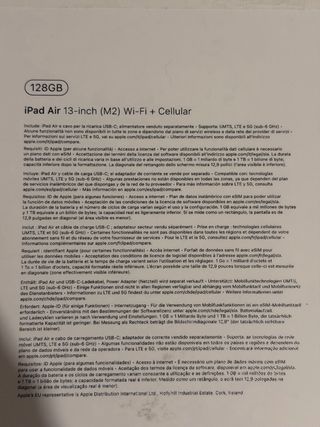 iPad Air 13 M2 128GB Celular Gris