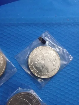 3 Monedas 12€ plata 2002 2003 2004 empaquetadas