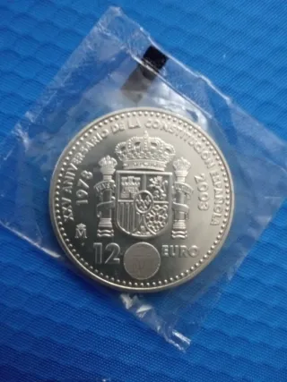 3 Monedas 12€ plata 2002 2003 2004 empaquetadas