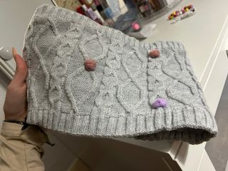 Bufanda de punto para niña