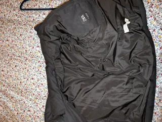 Abrigo Plumas Negro Zara