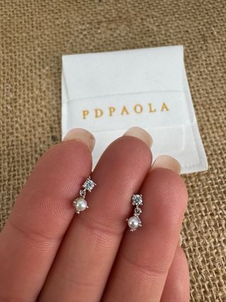 Pendientes Pdpaola Plata y Perla