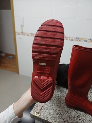 Botas Hunter Rojas Talla 39