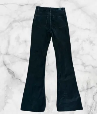 Vaqueros campana verde mujer estilo de los 2000