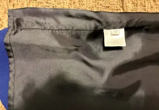 Abito scamiciato misto lana blu