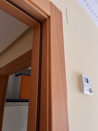 Puerta de madera de haya