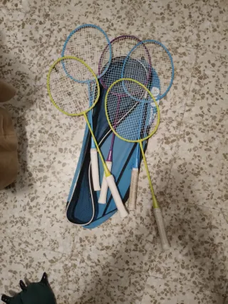 5 Raquetas de Bádminton con Funda