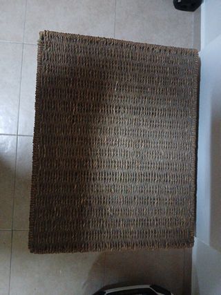 Cajonera mimbre y metal 3 cajones