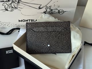 Tarjetero Montblanc piel marrón