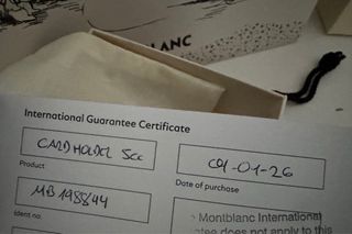 Tarjetero Montblanc piel marrón