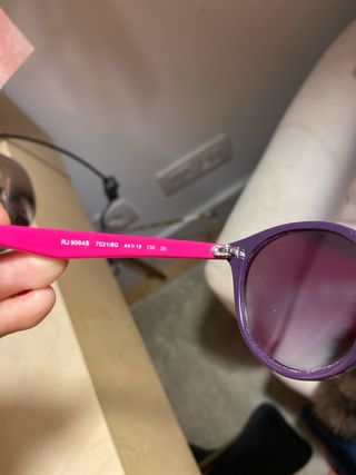Gafas Ray-Ban niña morado y rosa