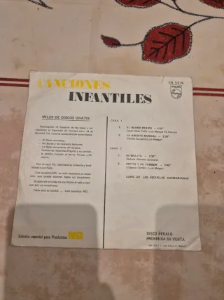 Pack 5 Vinilos Infantiles Canciones