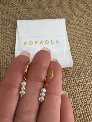 Pendientes PDPAOLA de plata y baño de oro