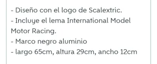 Cartel luminoso Scalextric