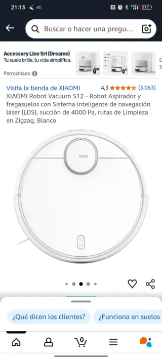 Aspirador Robot Xiaomi S12