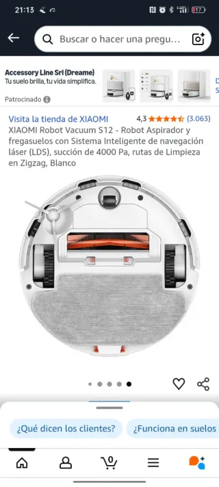 Aspirador Robot Xiaomi S12