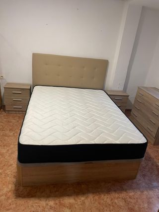 Cama con cabecero y colchón todas medidass