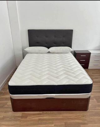 Cama con cabecero y colchón todas medidass