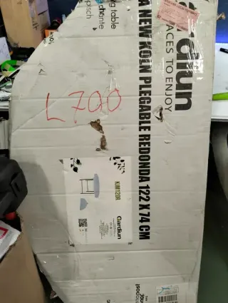 Mesa picnic plegable resina 122x74cm KJM120R