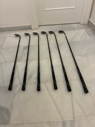 Palos de golf y bolsa