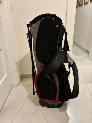 Palos de golf y bolsa