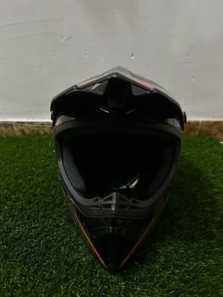 Casco Motocross Diseño Tribal Negro