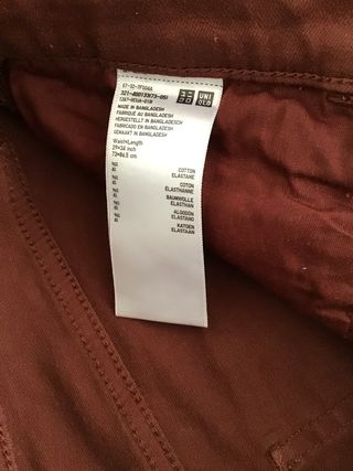 Pantalón Uniqlo Burdeos Talla M