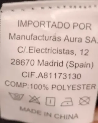 Anorak negro talla L