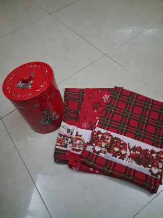 Set strofinacci natalizi con scatola