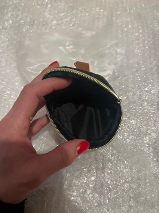 Monedero redondo estampado