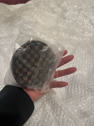 Monedero redondo estampado