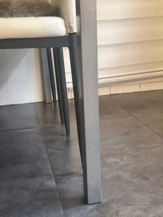 Mesa cocina cristal y 2 sillas