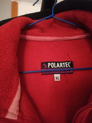 Forro polar Polartec Hombre Talla XL Rojo