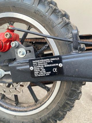 Minimoto Infantil Roja y Blanca