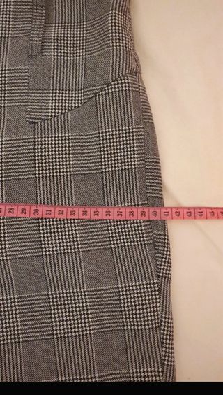 Pantalones Guess Talla S Cuadros Grises