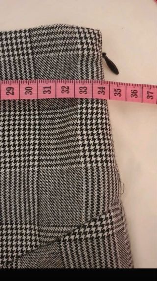 Pantalones Guess Talla S Cuadros Grises