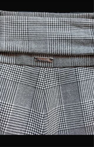 Pantalones Guess Talla S Cuadros Grises